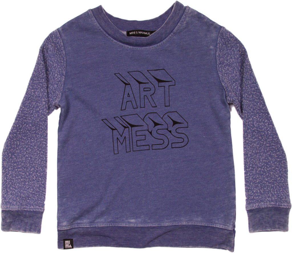 Art Mess Crew Sweater by Mini and Maximus