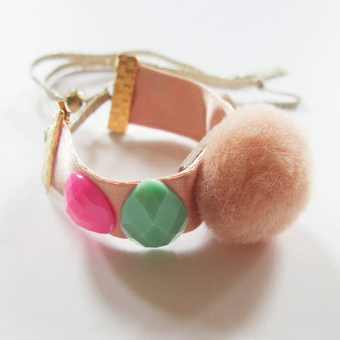 Jewel Pompom Bracelet by Atsuyo and Akiko