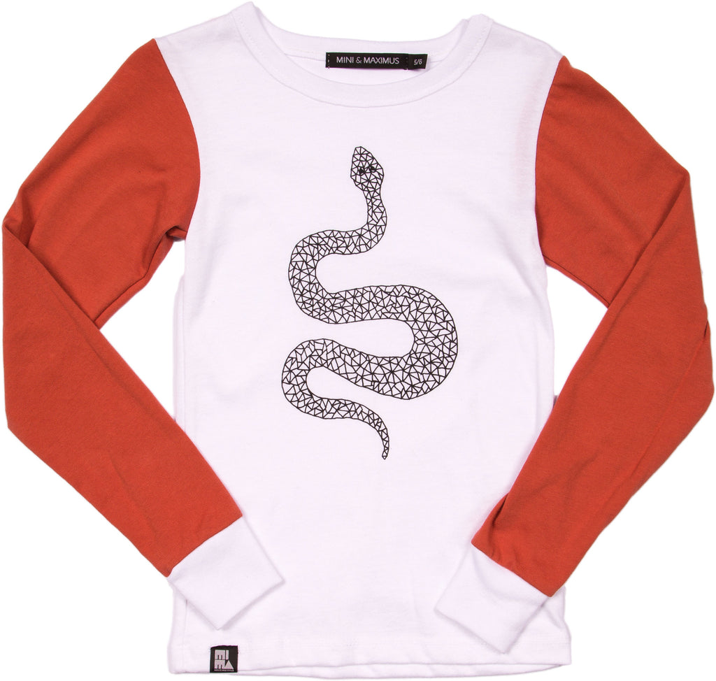 Snake L/S Tee by Mini and Maximus