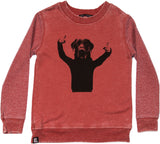 Thumbs Up Crew Sweater by Mini and Maximus