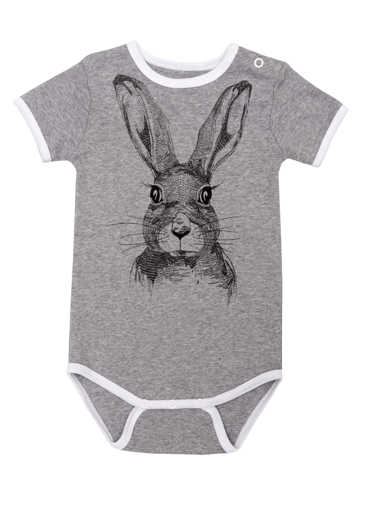 Grey Rabbit Bodysuit by Hebe